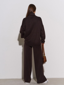 Повседневный костюм ISSA Plus модель 14820A_темно_коричневый Фото
