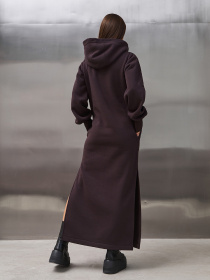 Платье макси ISSA Plus модель 14899_темно_коричневый Фото