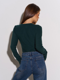 Боди ISSA Plus модель 14940A_темно_зеленый Фото