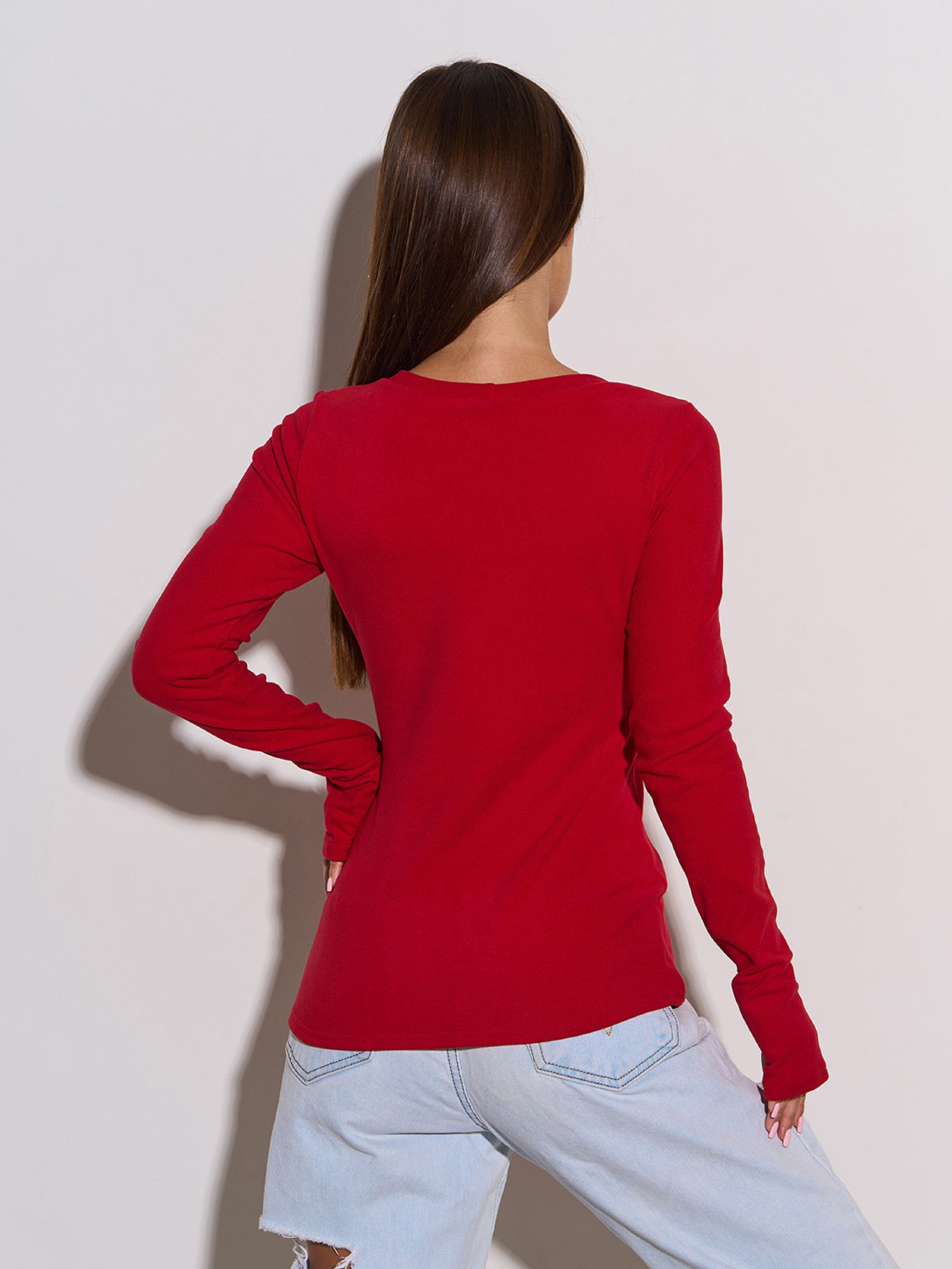 Лонгслив ISSA Plus модель 14941_красный Фото