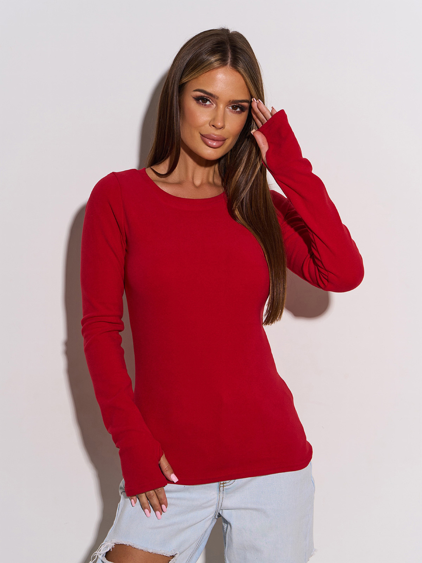 Лонгслив ISSA Plus модель 14941_красный Фото