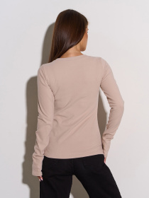Лонгслив ISSA Plus модель 14941_светло_бежевый Фото