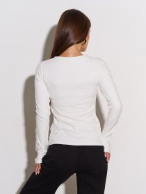 Лонгслив ISSA Plus модель 14941_молочный Фото