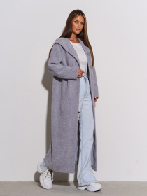 Кардиган ISSA Plus модель 15301_светло_серый Фото