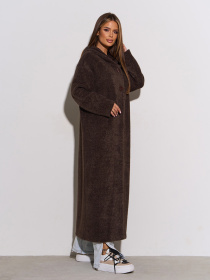Кардиган ISSA Plus модель 15301_темно-коричневый Фото