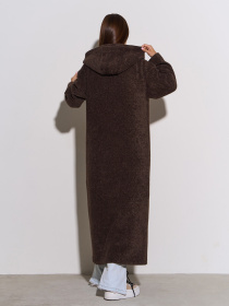 Кардиган ISSA Plus модель 15301_темно-коричневый Фото