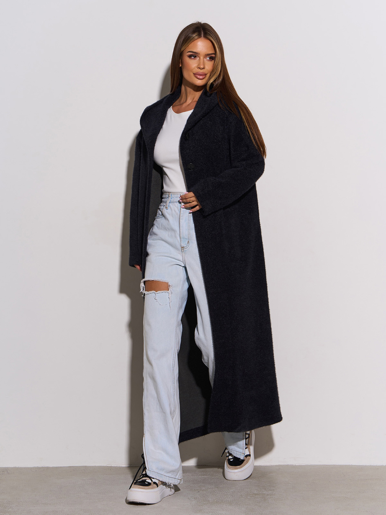 Кардиган ISSA Plus модель 15301_черный Фото