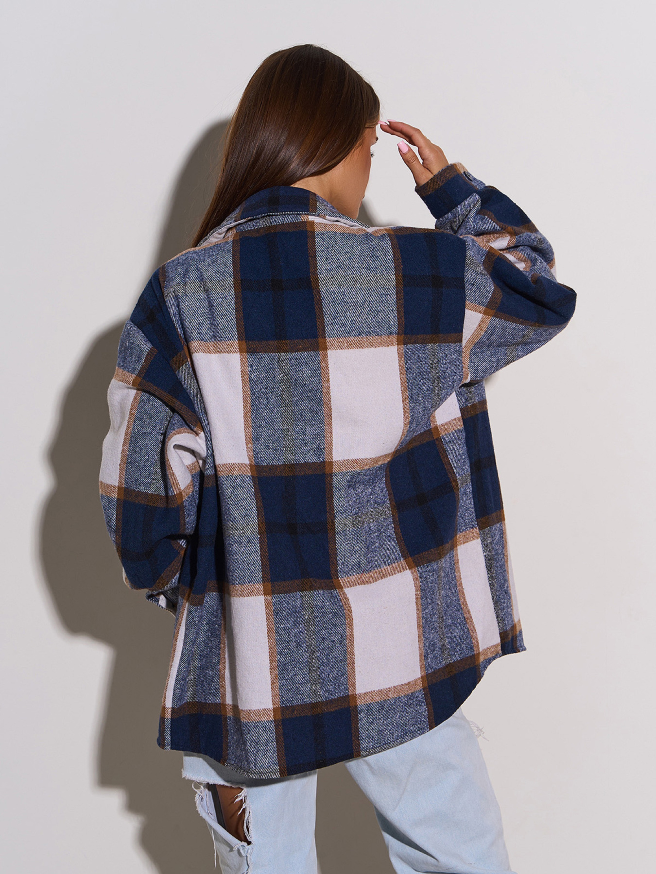 Рубашка ISSA Plus модель 15302_синий Фото