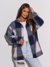 Рубашка повседневная ISSA Plus модель 15302_синий Фото