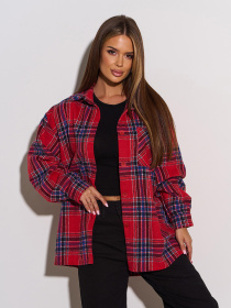 Рубашка повседневная ISSA Plus модель 15304_красный Фото