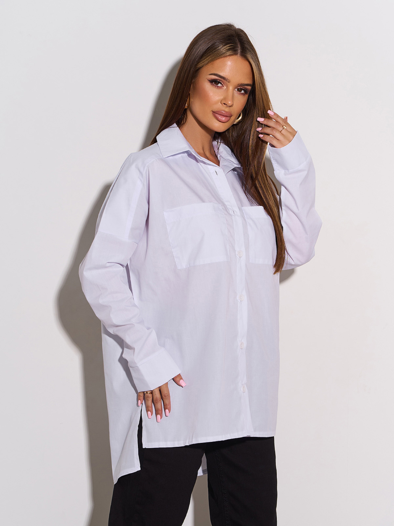 Рубашка ISSA Plus модель 15305_белый Фото