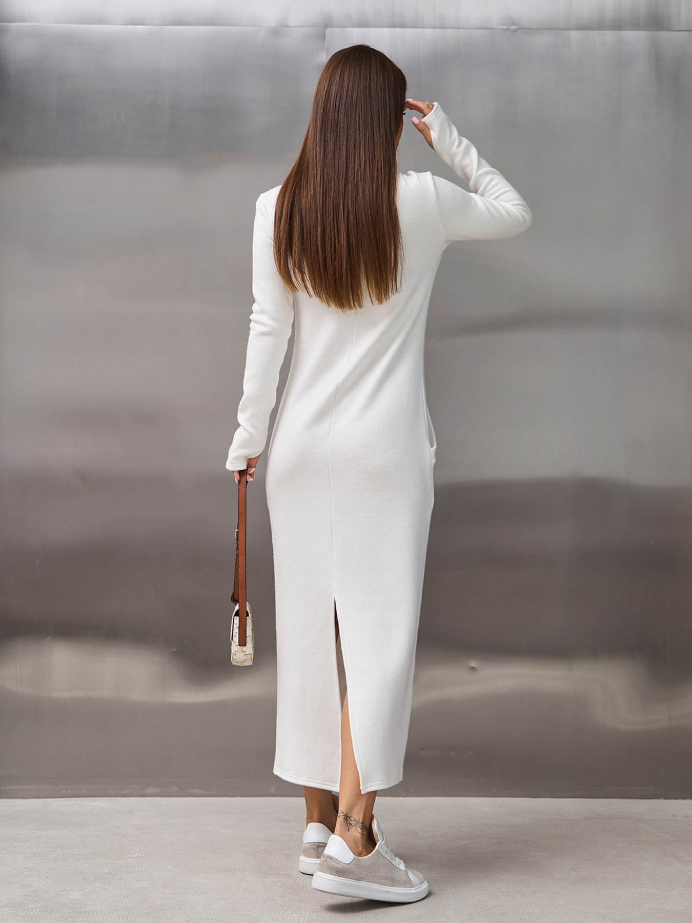 Платье макси ISSA Plus модель 15306_молочный Фото