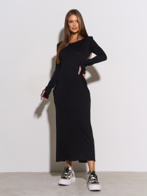Сукня максі ISSA Plus модель 15306_черный Фото