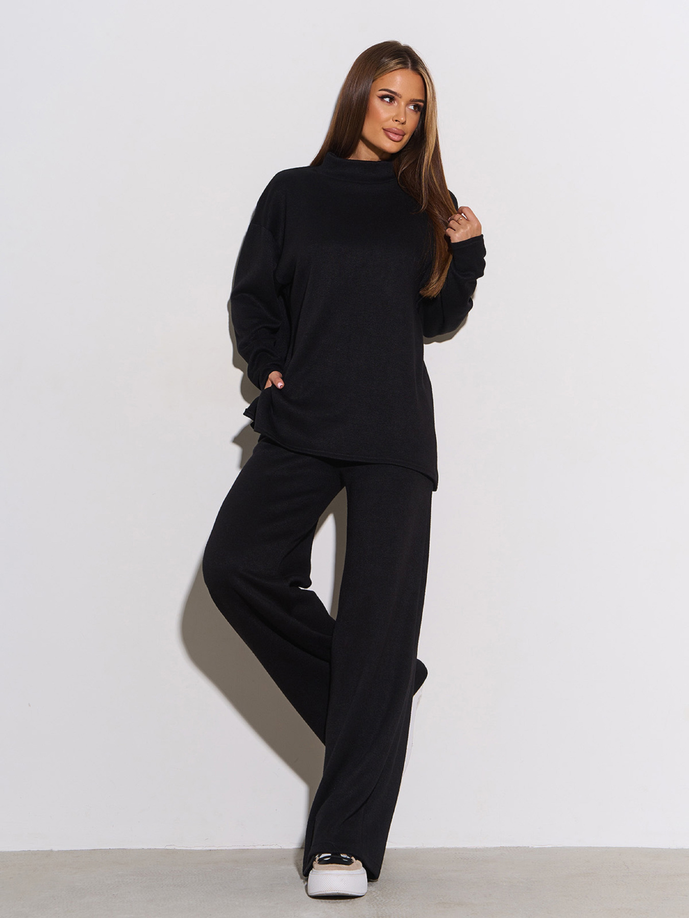 Костюм ISSA Plus модель 15309_черный Фото