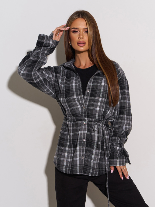 Рубашка ISSA Plus модель SA-663_серый Фото