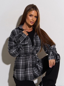 Сорочка повсякденна ISSA Plus модель SA-663_серый Фото