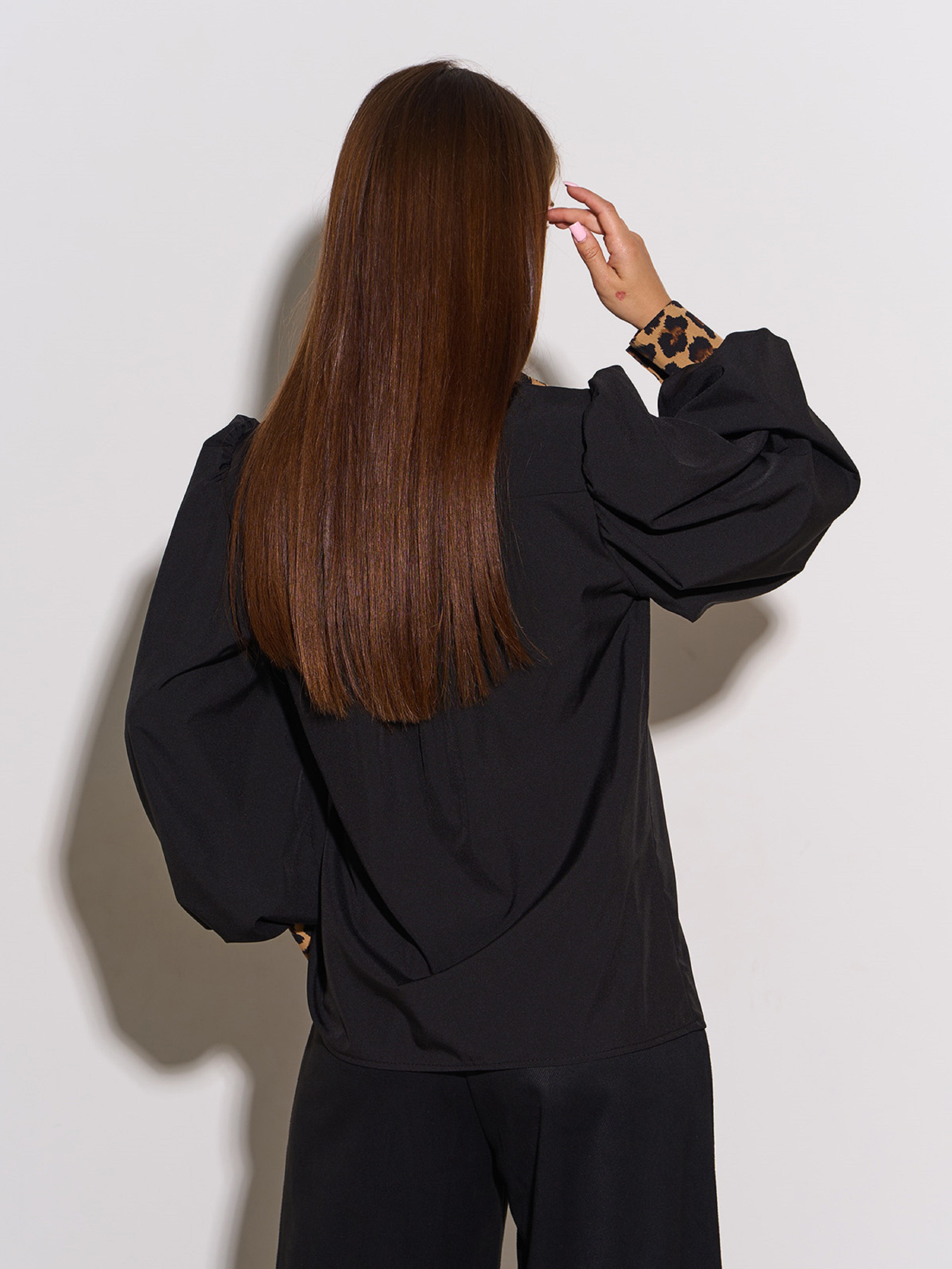 Рубашка повседневная ISSA Plus SA-664 модель SA-664_черный Фото