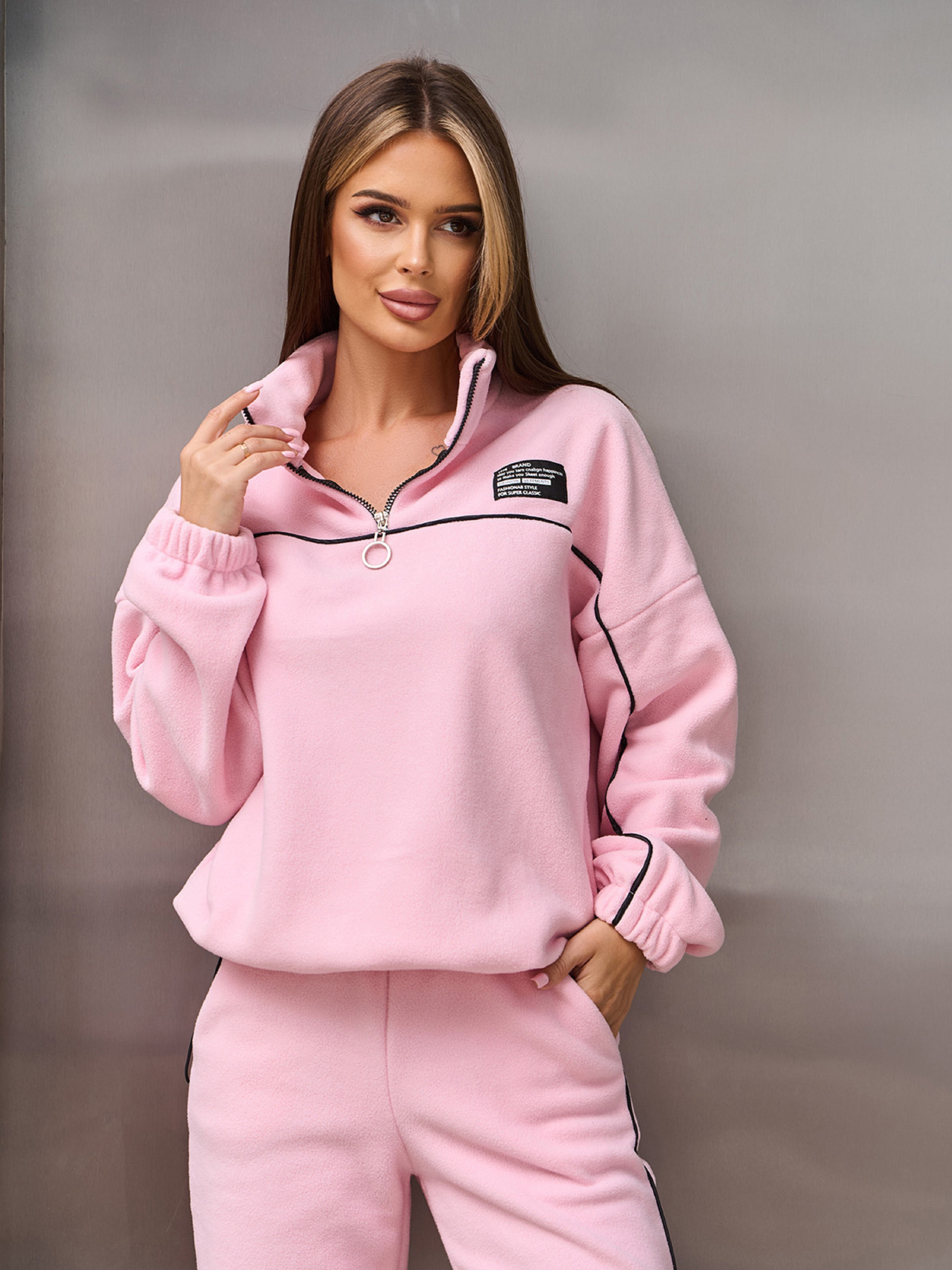 Спортивный костюм ISSA Plus модель SA-668_розовый Фото