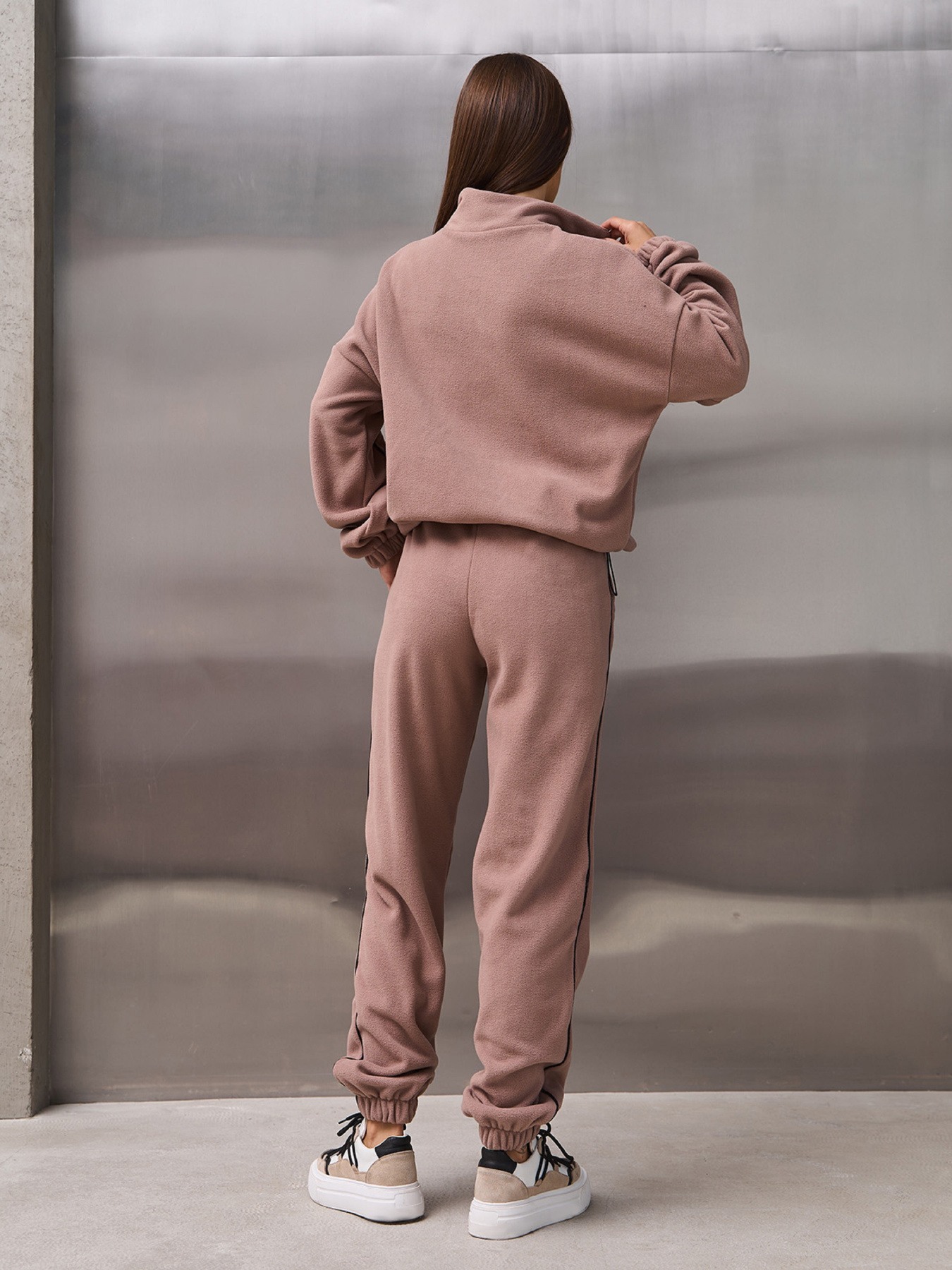 Спортивный костюм ISSA Plus модель SA-668_бежевый Фото