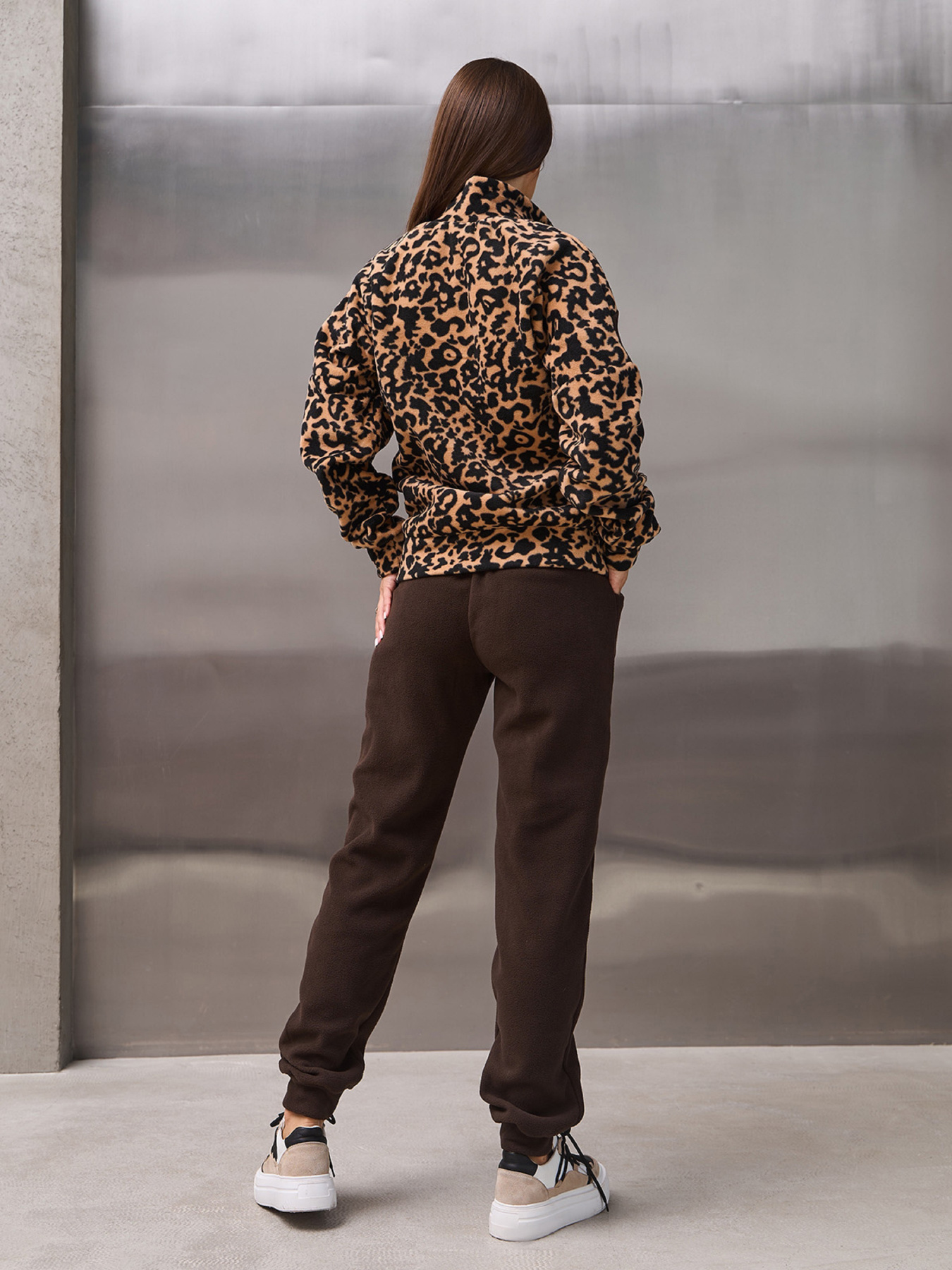 Спортивный костюм ISSA Plus модель SA-669_коричневый Фото