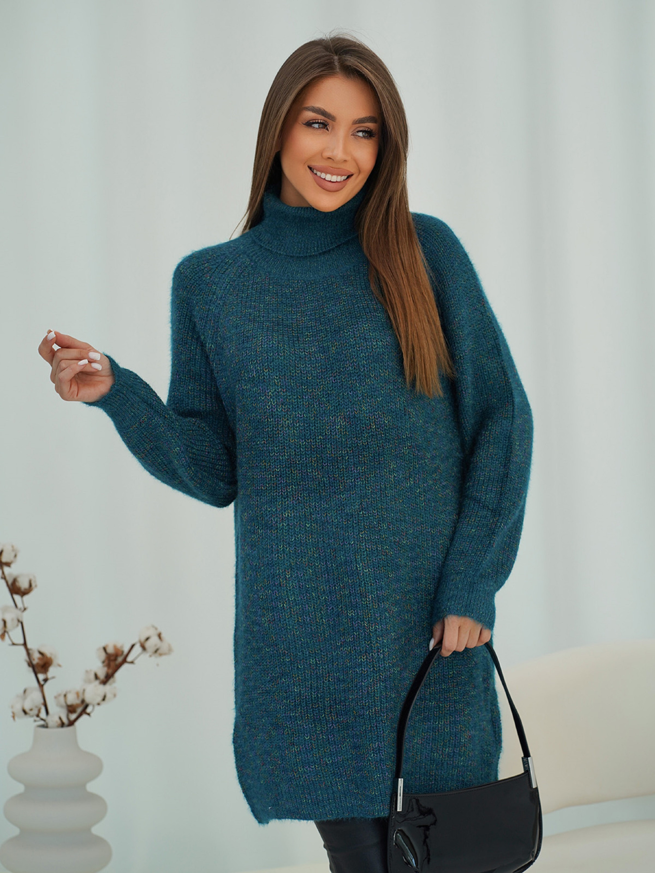 Платье мини ISSA Plus модель WN19-98_темно-зеленый Фото