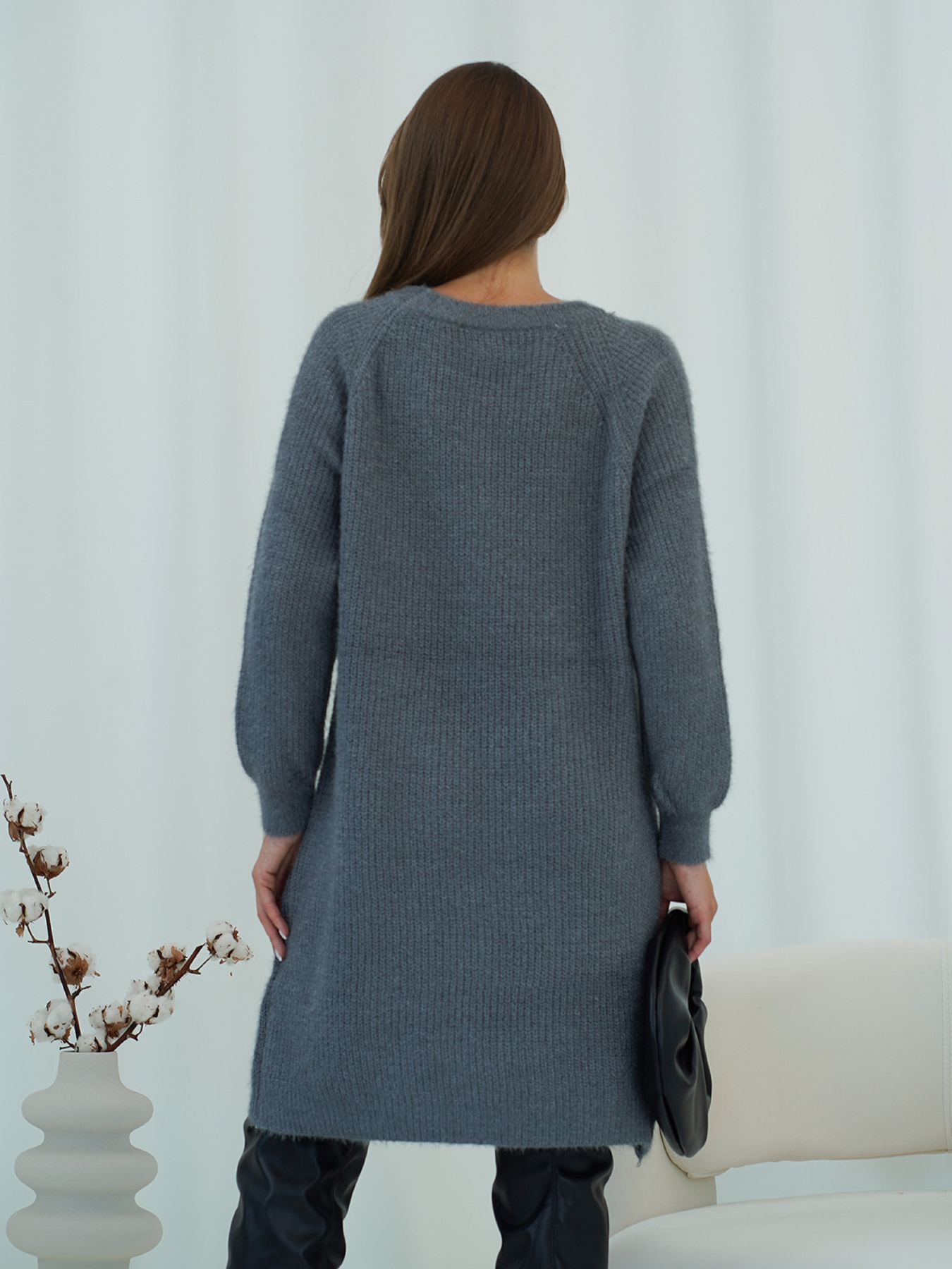 Туника ISSA Plus модель WN19-97_темно_серый Фото