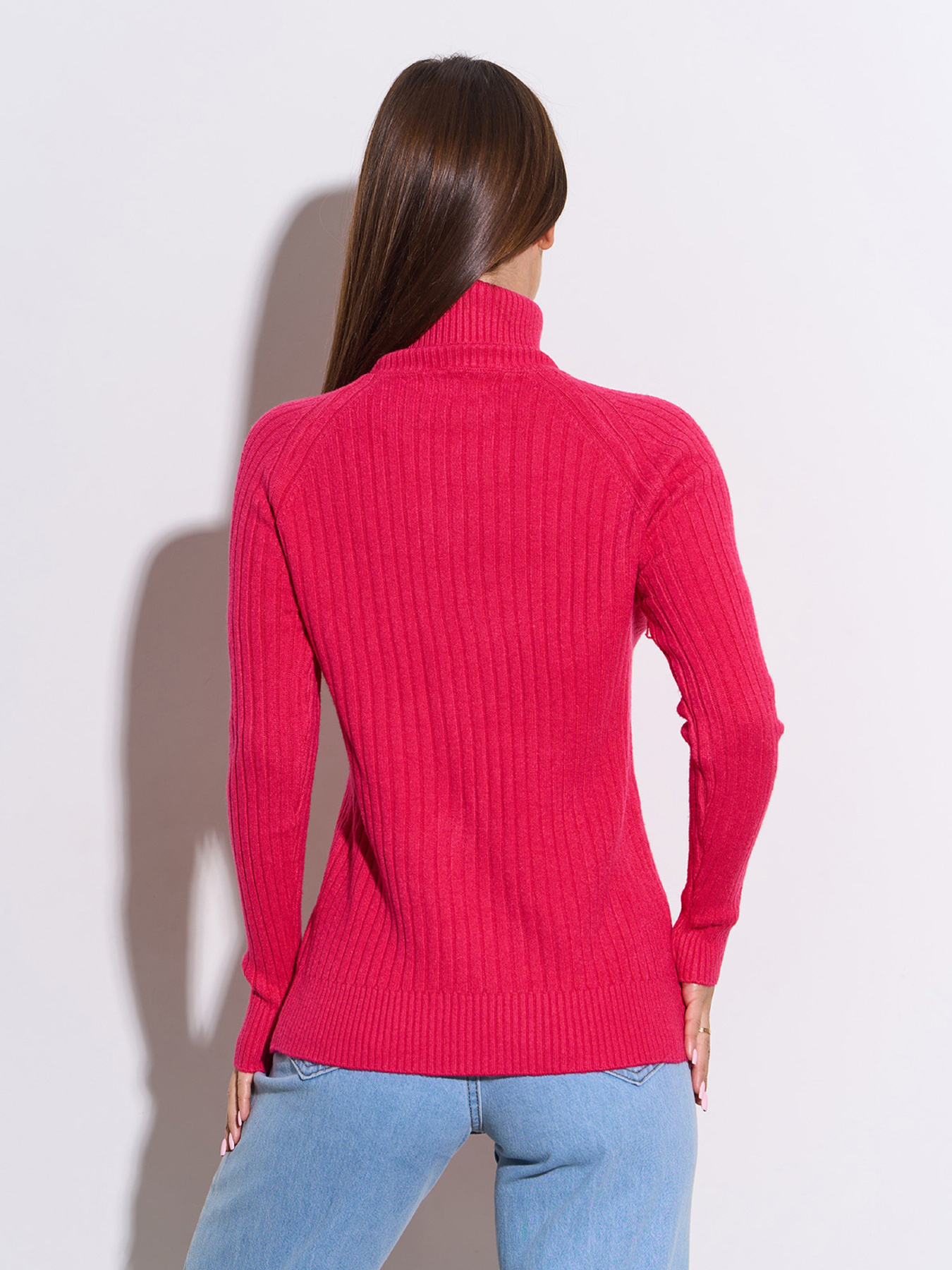 Водолазка ISSA Plus модель WN20-582_малиновый Фото