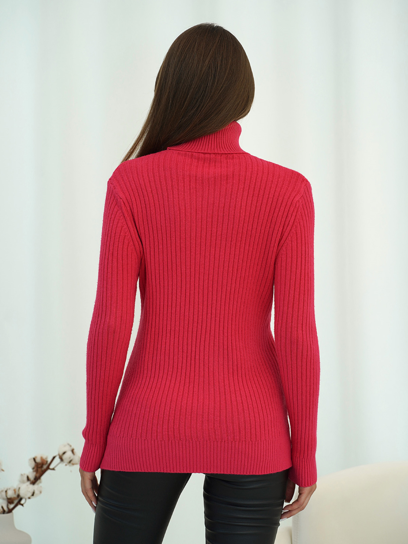 Водолазка ISSA Plus модель WN20-575_малиновый Фото