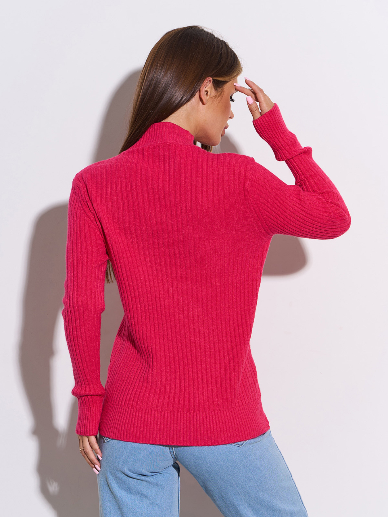 Водолазка ISSA Plus модель WN20-583_малиновый Фото