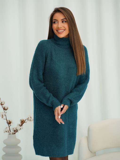 Туника ISSA Plus модель WN19-110_темно_зеленый Фото