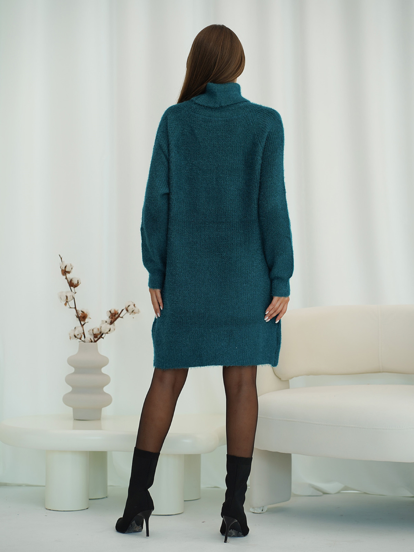 Туника ISSA Plus модель WN19-110_темно_зеленый Фото