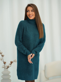 Туника ISSA Plus модель WN19-110_темно_зеленый Фото