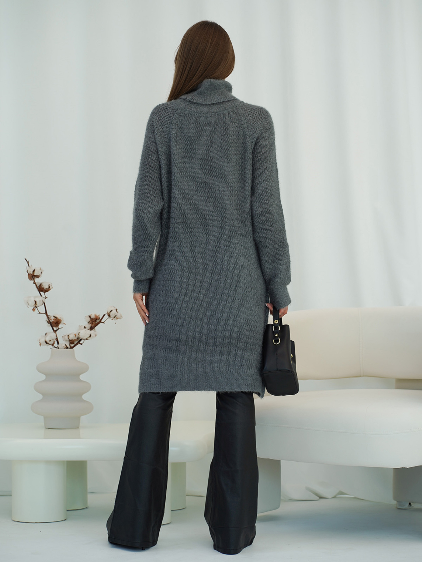 Туника ISSA Plus модель WN19-110_темно_серый Фото