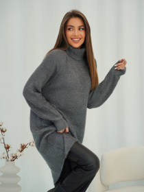 Туника ISSA Plus модель WN19-110_темно_серый Фото