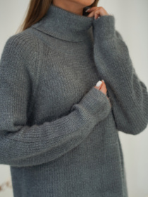 Туника ISSA Plus модель WN19-110_темно_серый Туника ISSA Plus модель WN19-110_темно_серый Фото