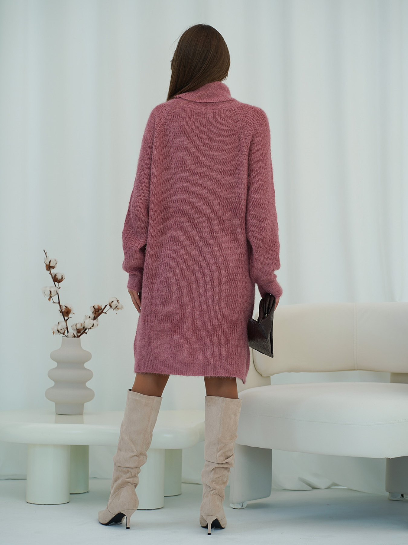 Туника ISSA Plus модель WN19-110_темно_розовый Фото