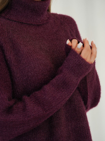 Туника ISSA Plus модель WN19-110_фиолетовый Фото