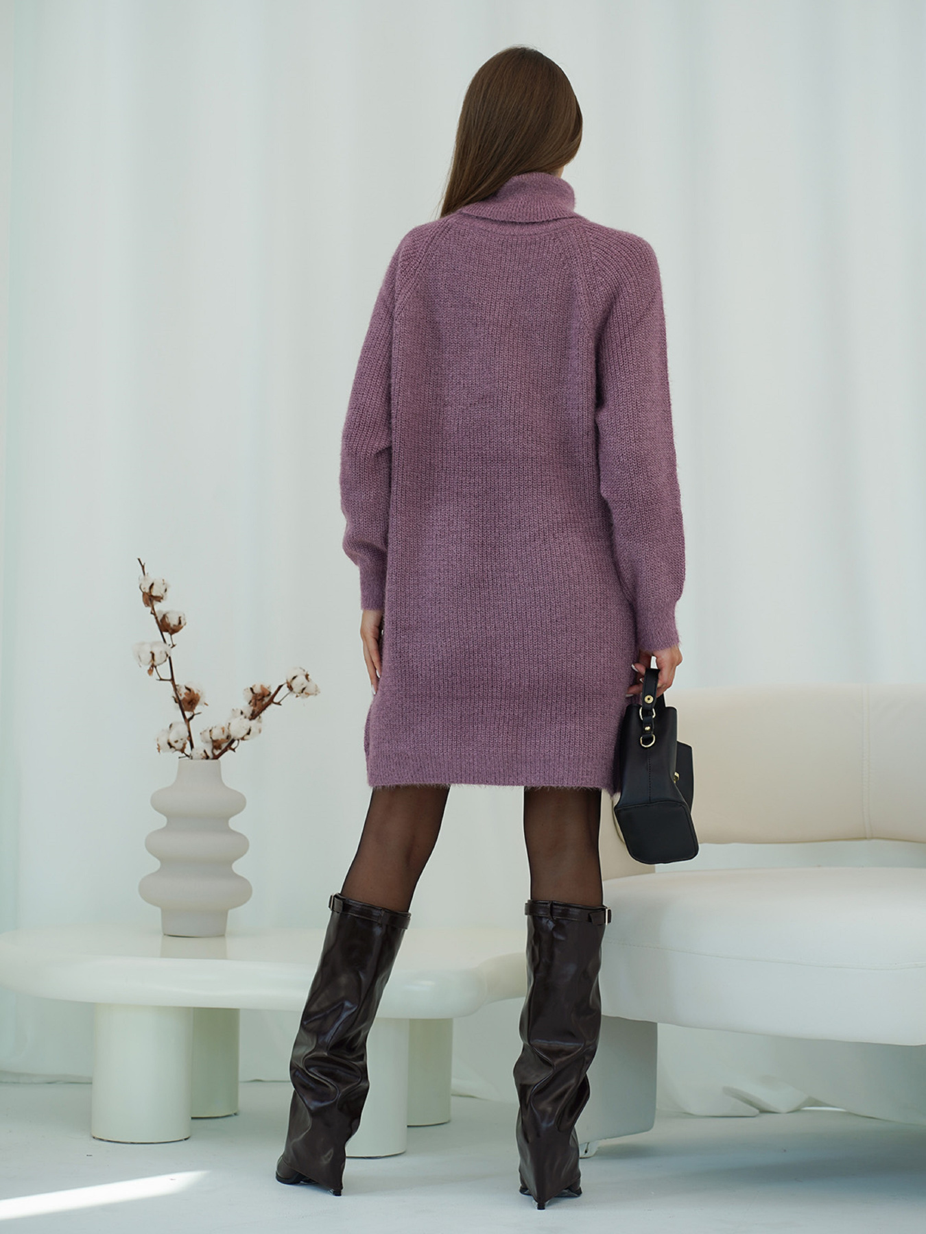 Туніка ISSA Plus модель WN19_110_темно_сиреневый Фото