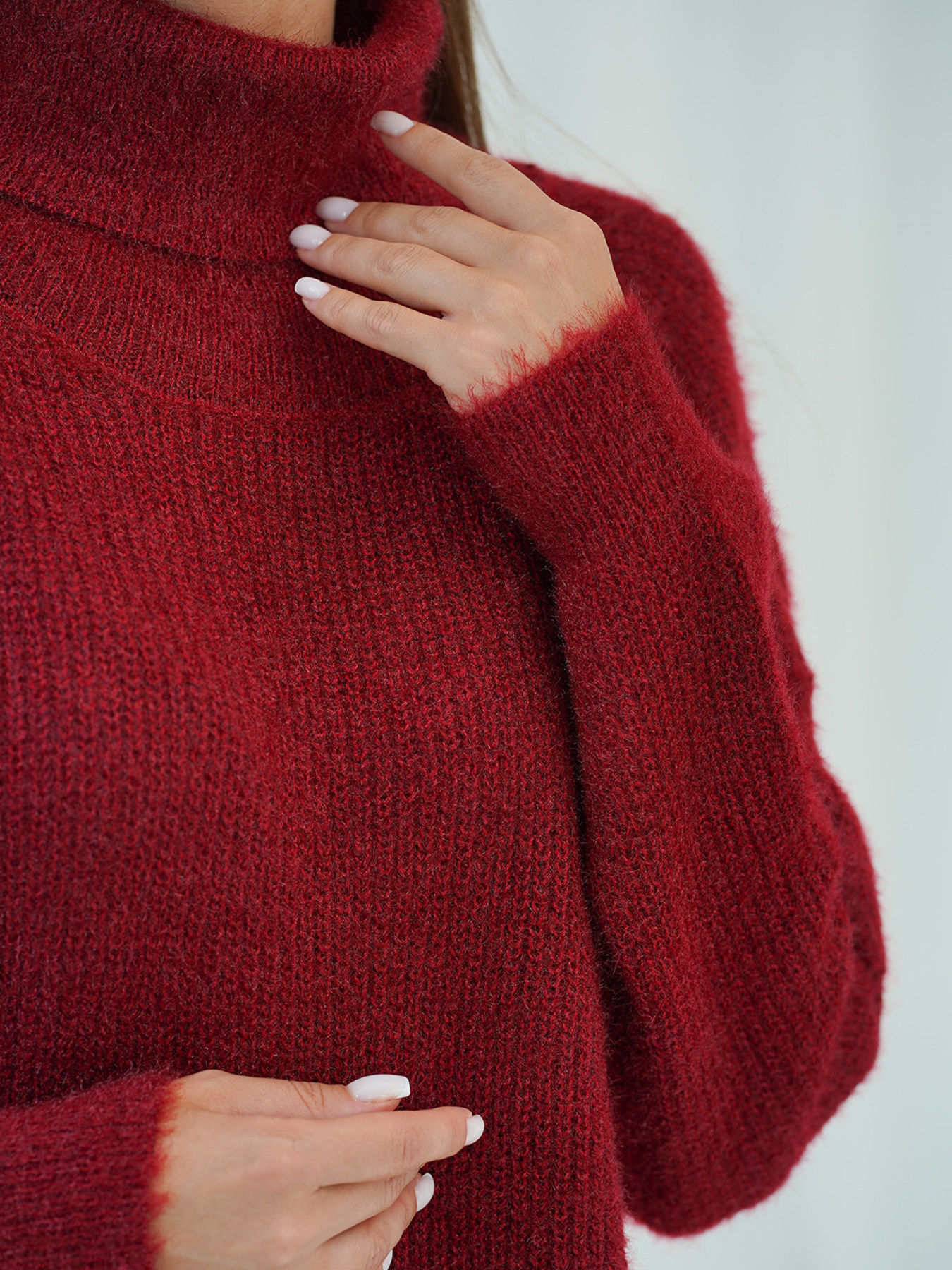 Туника ISSA Plus модель WN19_110_бордовый Фото