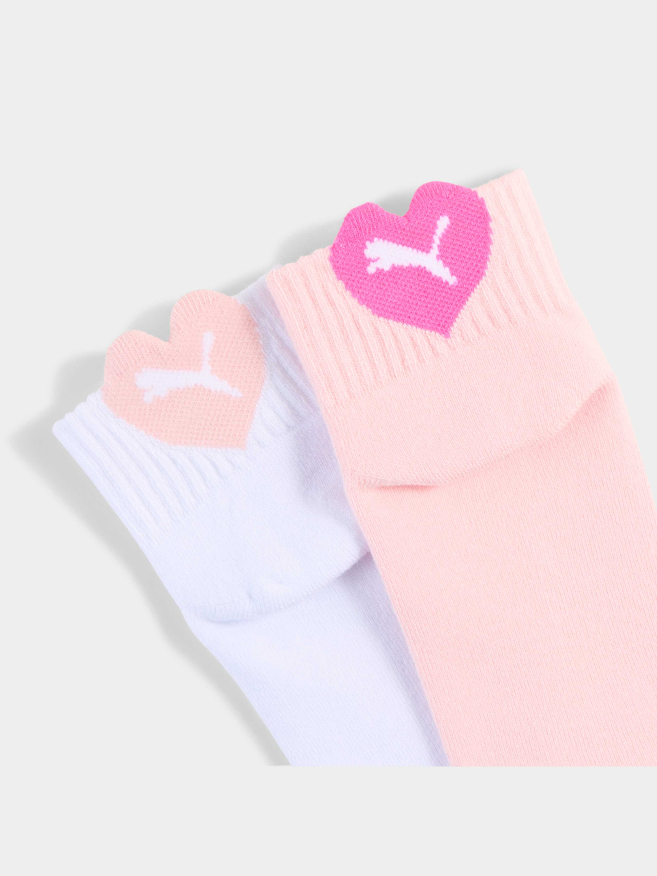 Набор носков PUMA Kids Heart Logo Quarter модель 938652 Фото