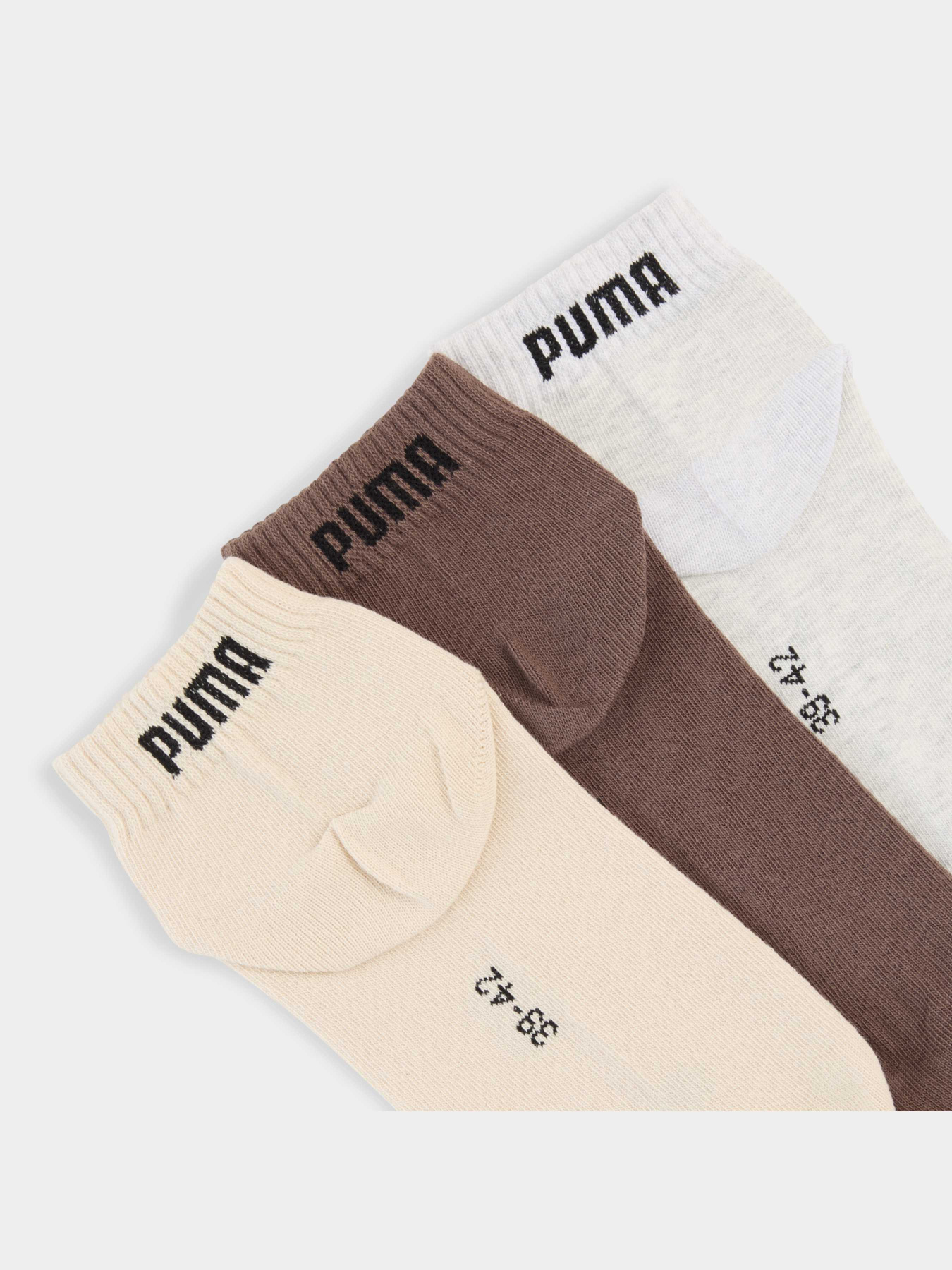 Набор носков PUMA Unisex Quarter Plain 3p модель 938589 Фото