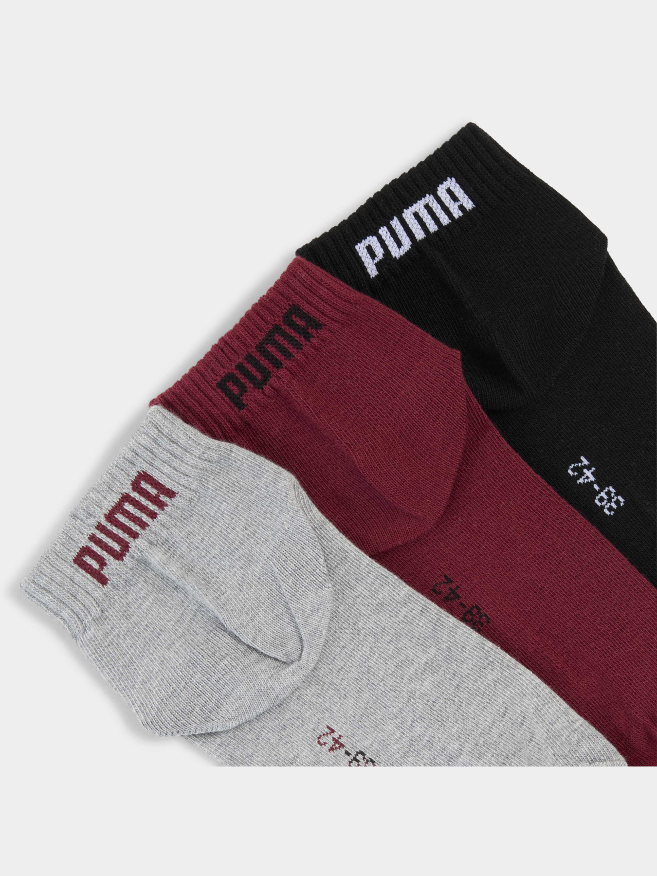 Набір шкарпеток PUMA Unisex Quarter Plain 3p модель 938589 Фото