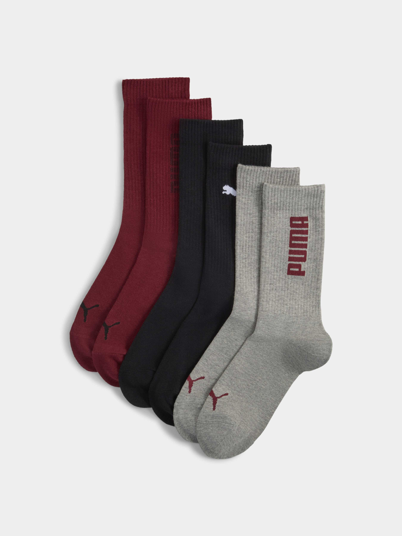 Набор носков PUMA Unisex Rib Logo Crew So модель 947220 Набор носков PUMA Unisex Rib Logo Crew So модель 947220 Фото