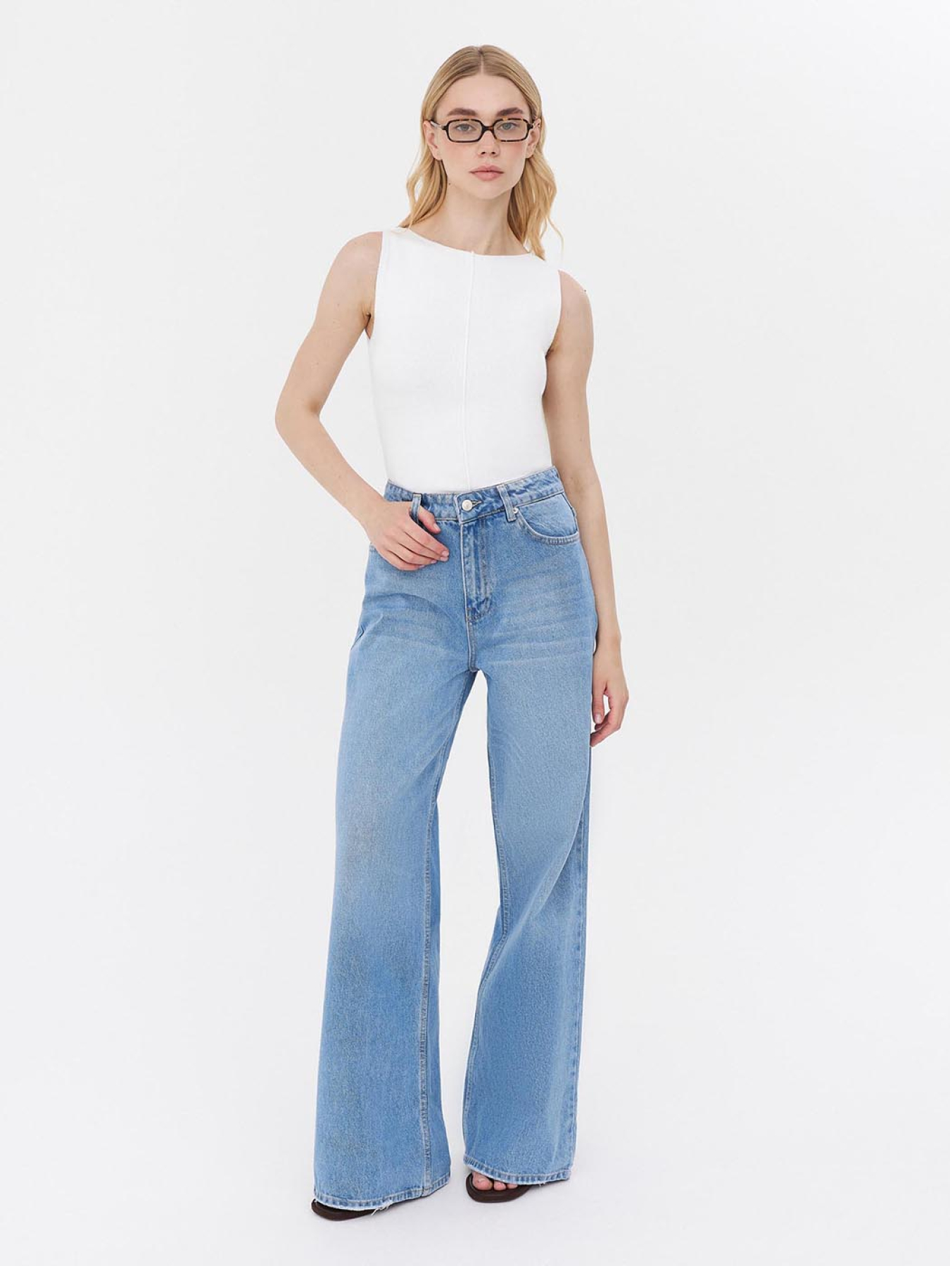 Широкие джинсы FASHIONISTA модель FS5201 Фото