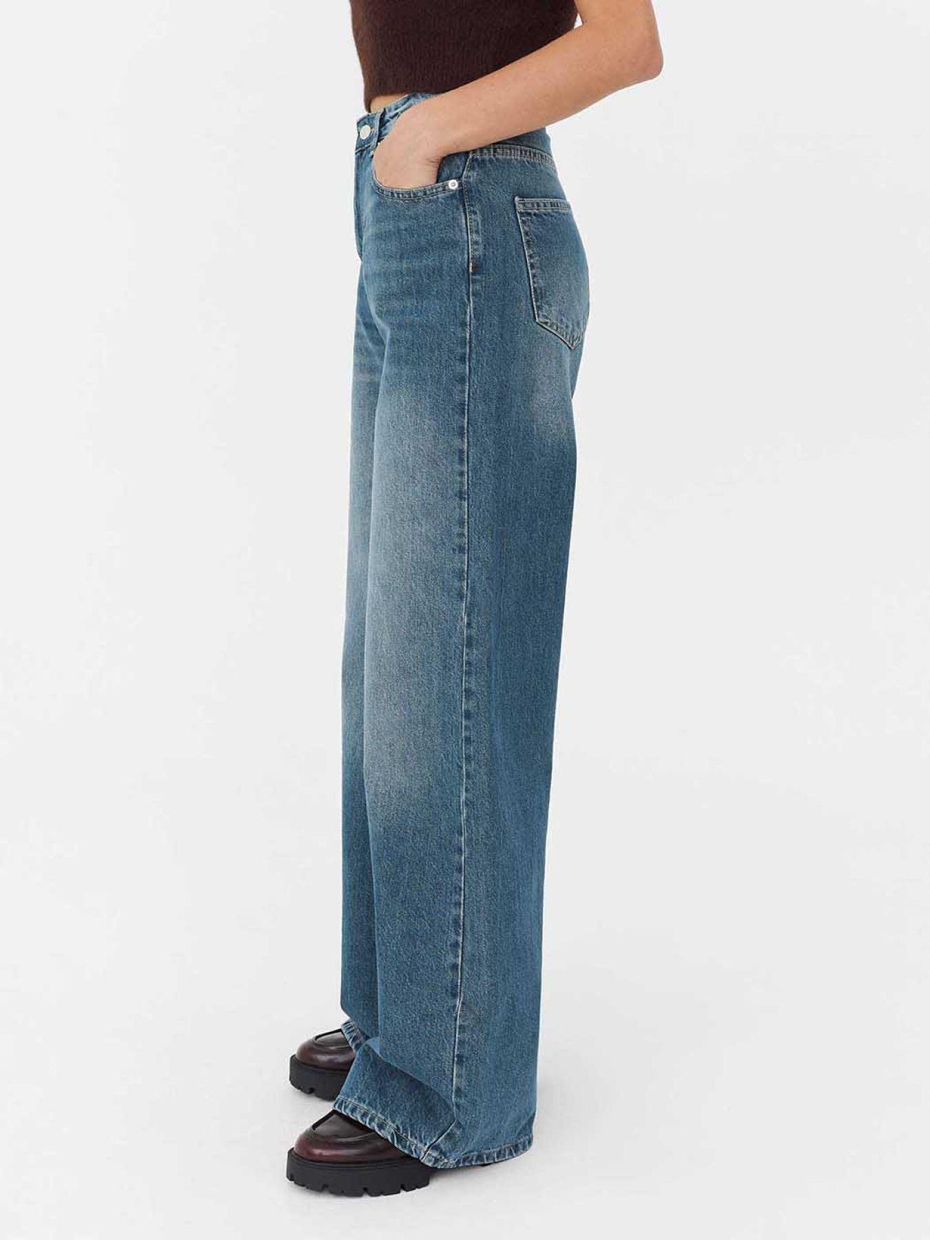 Широкие джинсы FASHIONISTA модель FS5996 Фото