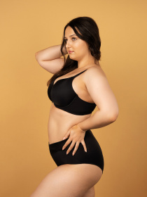 Бюстгальтер Brabrabra Кольоровий комфорт модель SLZ24201038_black Фото