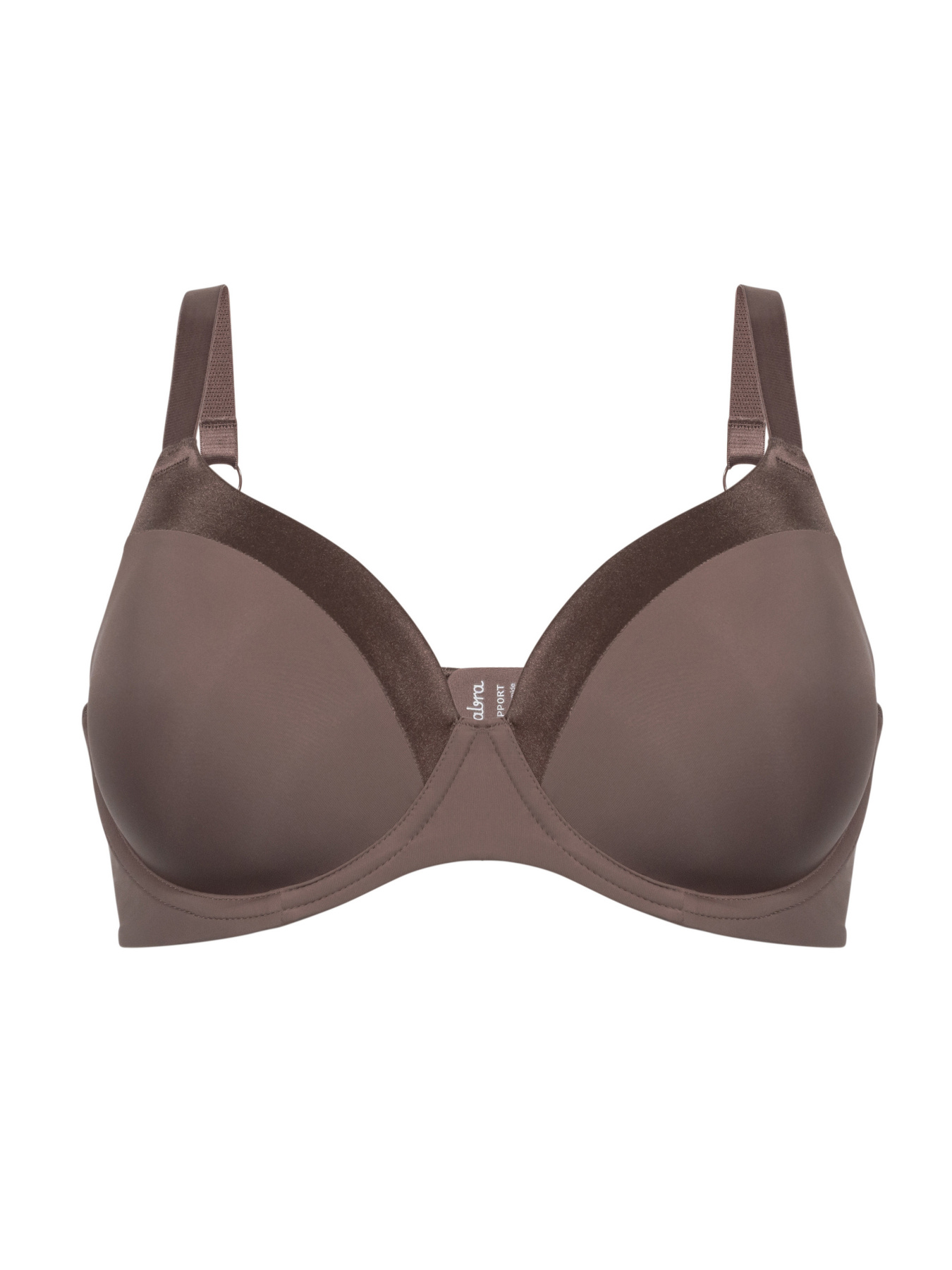 Бюстгальтер Brabrabra Кольоровий комфорт модель SLZ24201238_dark-brown Фото