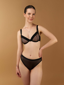 Бюстгальтер Brabrabra Самодостатня модель SLZ27901040_black Фото