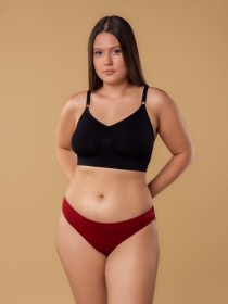 Набор трусов Brabrabra Бейсіки модель BAN26902001_3_black.powder-rose.burgundy Фото