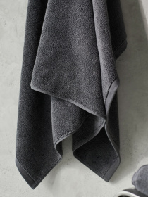 Полотенце из натурального хлопка "Нежность" темно-серое MBM MY HOME модель BT-11 ANTHRACITE Фото